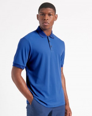 Camisa Polo Ben Sherman 360 Motion Stretch Azules Azul Rey | 8467IYPJU