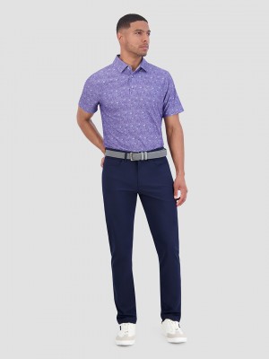 Camisa Polo Ben Sherman Broken Record Tech Jersey Sports Fit Morados | 9678RBAYT