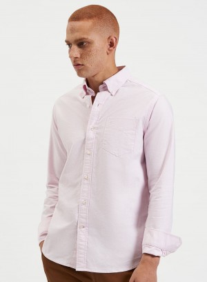 Camisas Ben Sherman Brighton Oxford Organic Rosas | 2847NCFUS