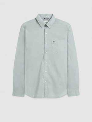 Camisas Ben Sherman Brighton Oxford Organic Green Verdes | 9058PBTEA