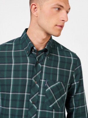 Camisas Ben Sherman Grid Check Verdes | 6143HYEPO