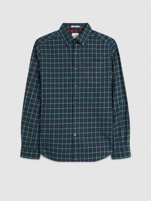 Camisas Ben Sherman House Tartan Twill Verdes | 0528ZRFGV