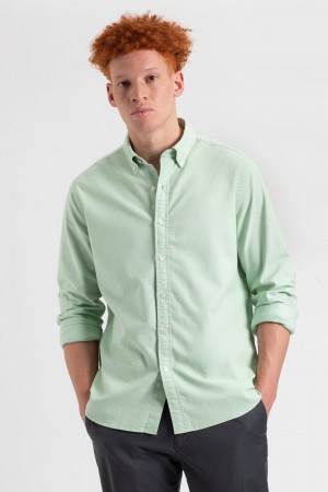 Camisas Ben Sherman St. Ives Resort Oxford Verdes | 6023JGFCO