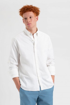 Camisas Ben Sherman St. Ives Resort Oxford Blancos | 5180UETWP