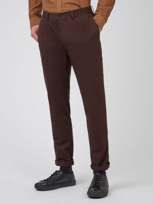 Pantalon Ben Sherman Signature Slim Stretch Chino Rojos | 4508EZPGY