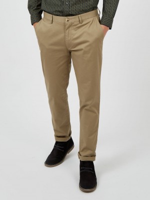 Pantalon Ben Sherman Signature Slim Stretch Chino Grises | 9560VZTSQ