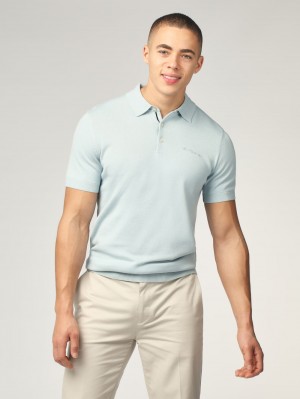 Prendas De Punto Ben Sherman Signature Short Sleeve Polo Azules | 4165HGVAZ