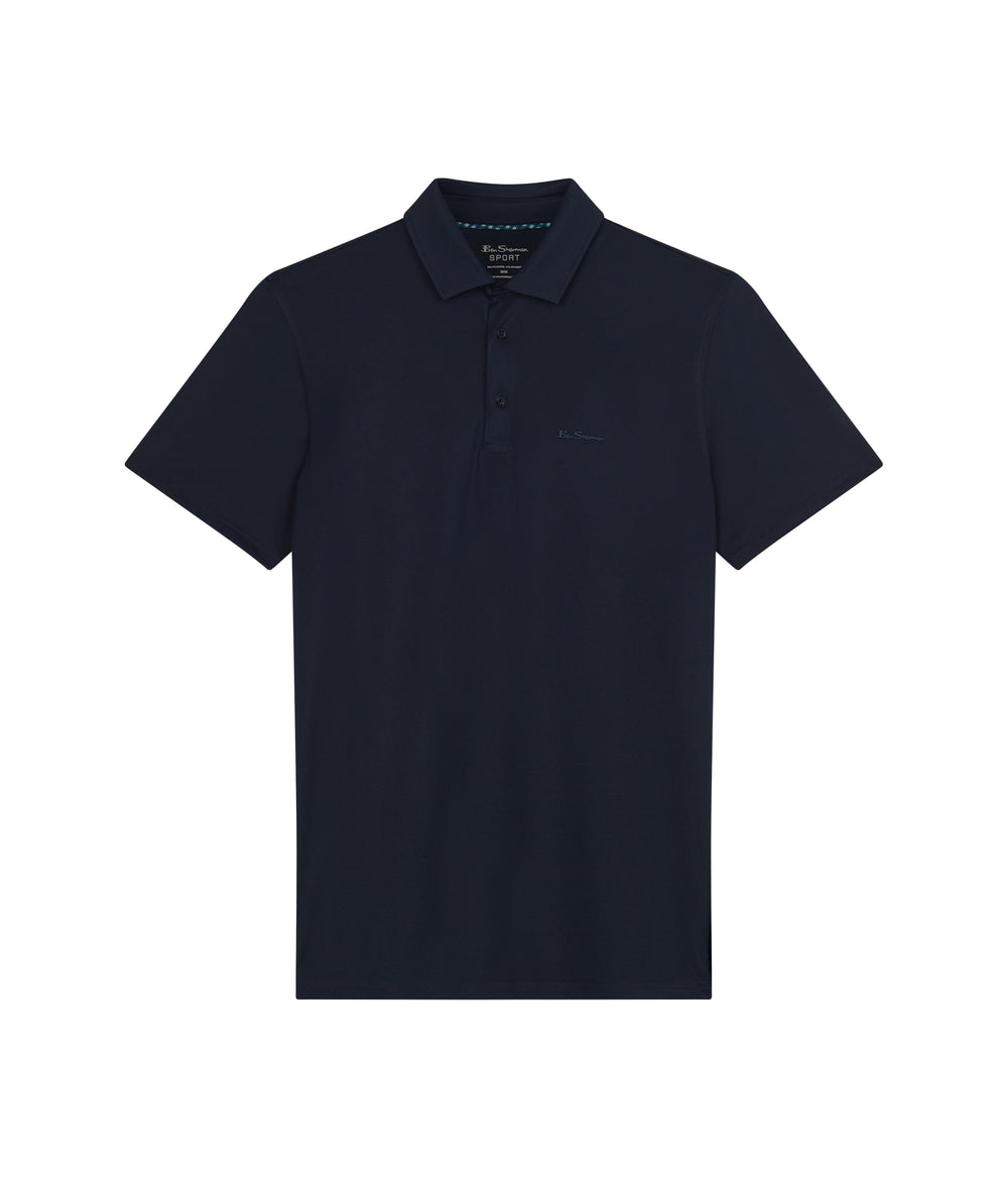 Camisa Polo Ben Sherman Solid Air Pique Sports Fit Azul Marino | 6247BQFZM