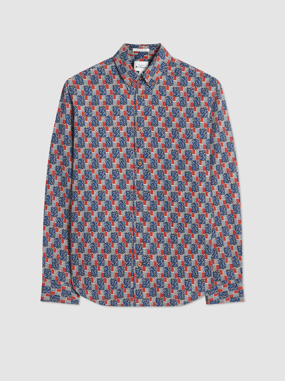 Camisas Ben Sherman 1950s Checkerboard Azules | 9638QMJAW