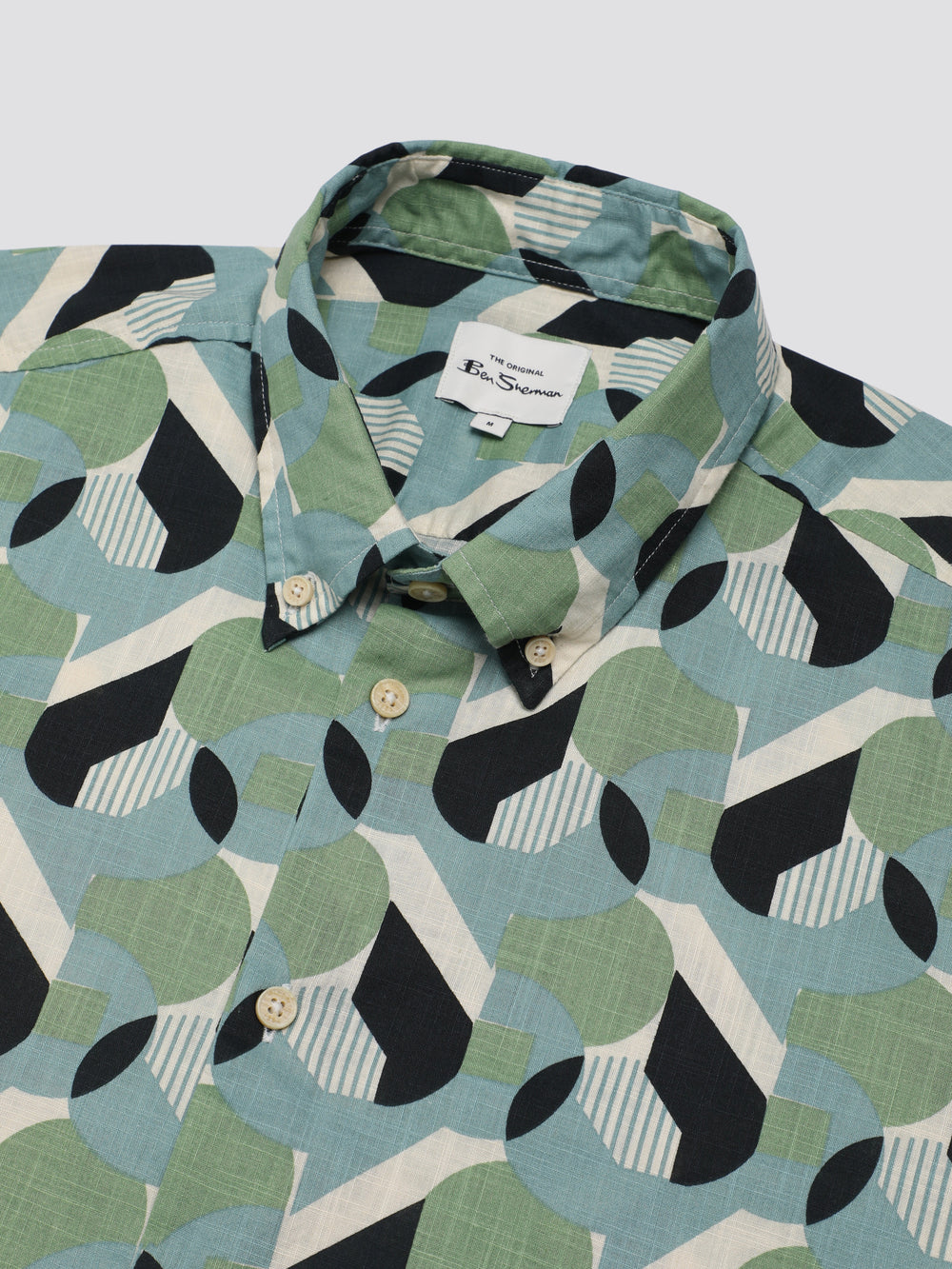 Camisas Ben Sherman Art Deco Verdes | 1487CKHNE