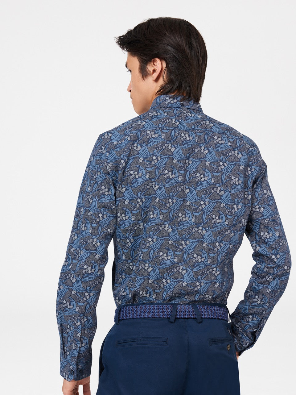 Camisas Ben Sherman Art Nouveau Floral Azul Marino | 8921OUFXA