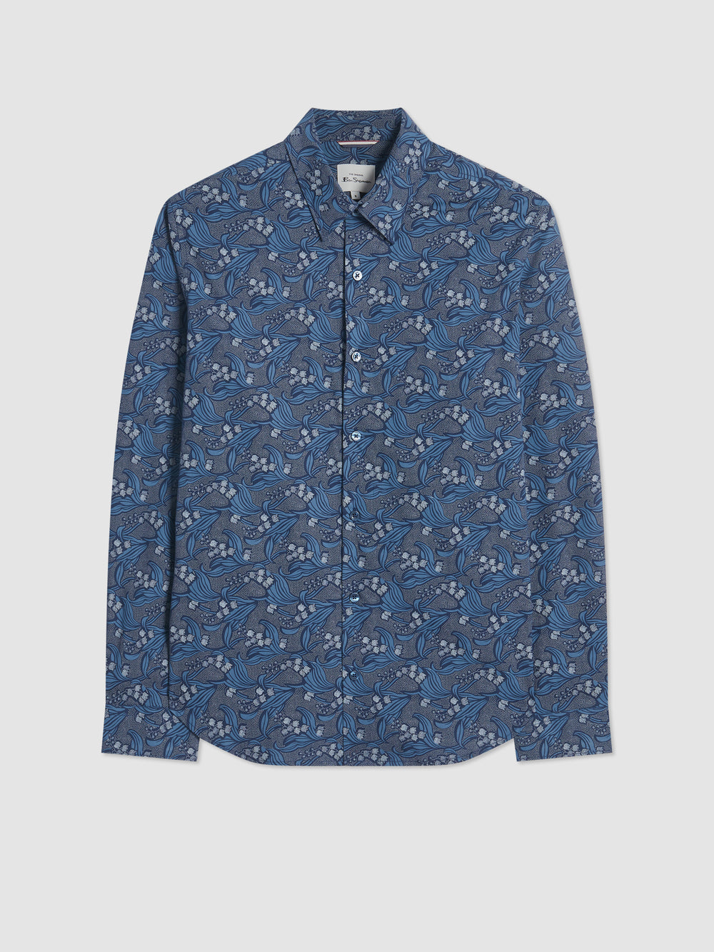 Camisas Ben Sherman Art Nouveau Floral Azul Marino | 8921OUFXA