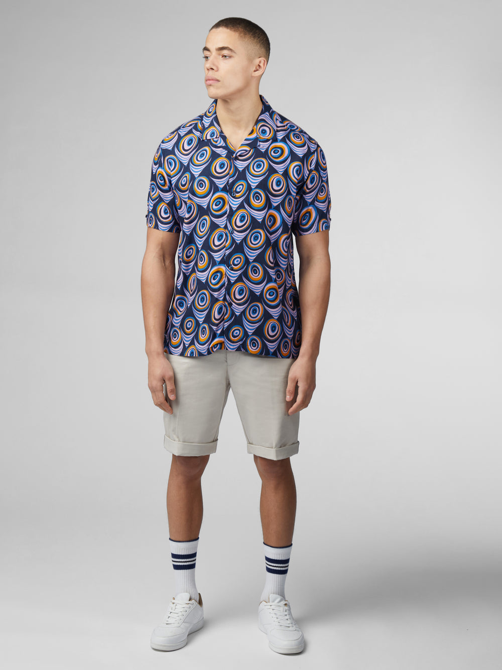 Camisas Ben Sherman B by Ben Sherman Psychedelic Print Morados | 9023VDUEI