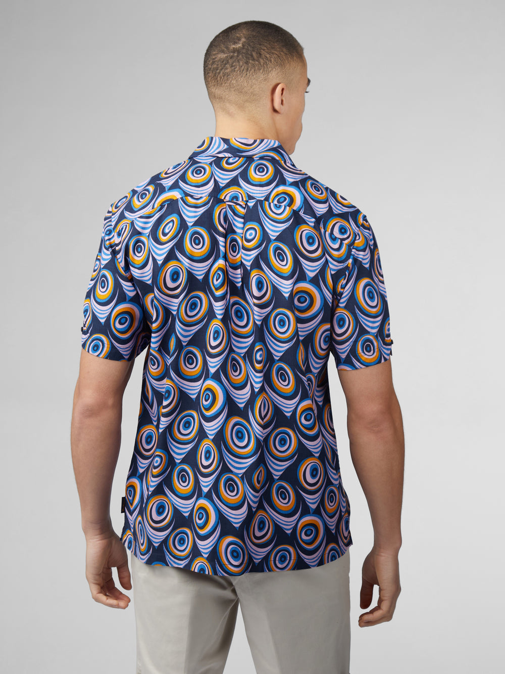 Camisas Ben Sherman B by Ben Sherman Psychedelic Print Morados | 9023VDUEI