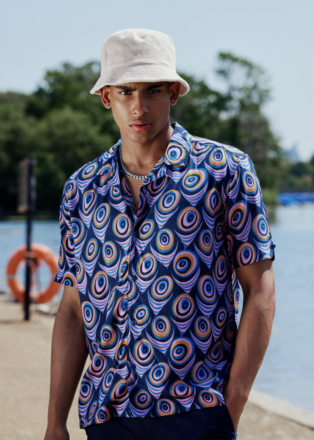 Camisas Ben Sherman B by Ben Sherman Psychedelic Print Morados | 9023VDUEI