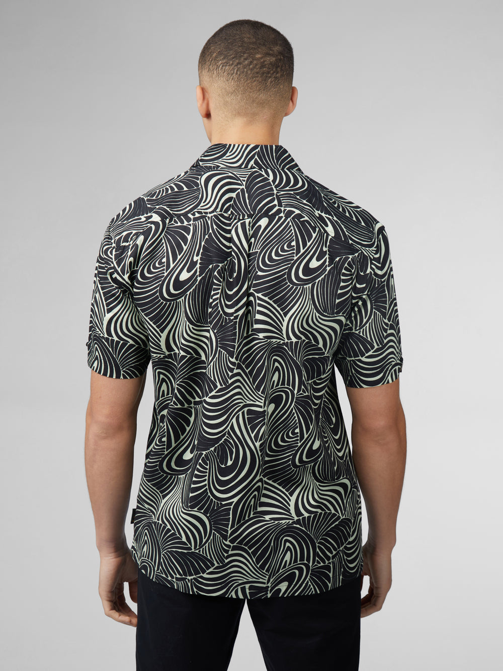 Camisas Ben Sherman B by Ben Sherman Psychedelic Swirl Print Verde Menta | 8062IKAMB