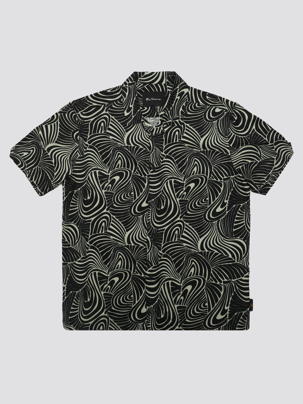 Camisas Ben Sherman B by Ben Sherman Psychedelic Swirl Print Verde Menta | 8062IKAMB