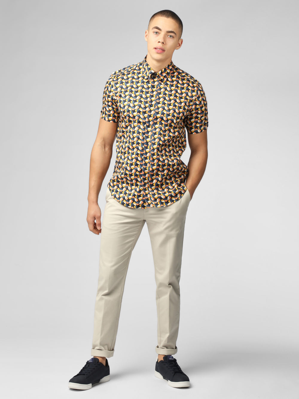 Camisas Ben Sherman Bahaus Geo Amarillos | 9850ZEYUM