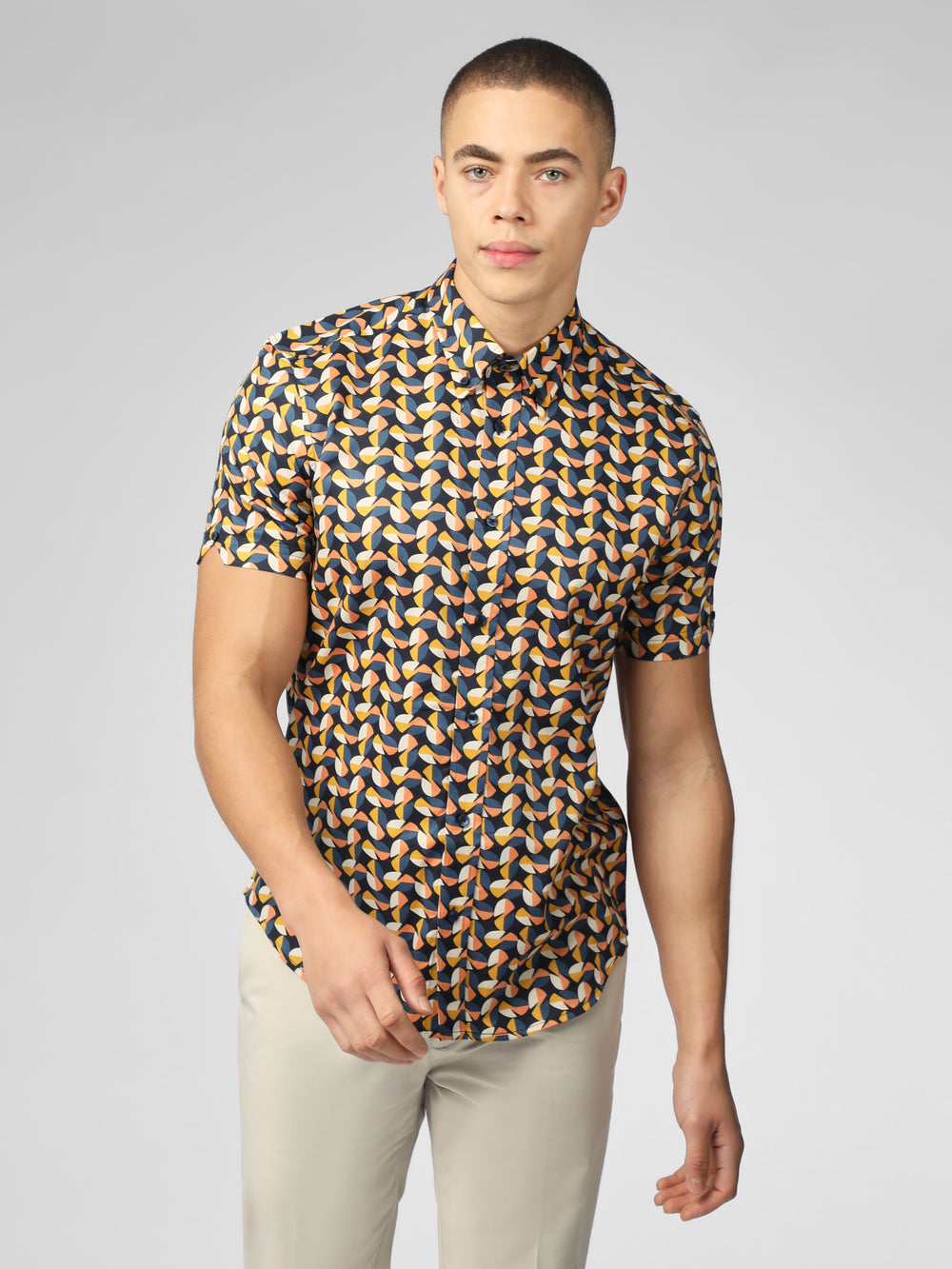 Camisas Ben Sherman Bahaus Geo Amarillos | 9850ZEYUM