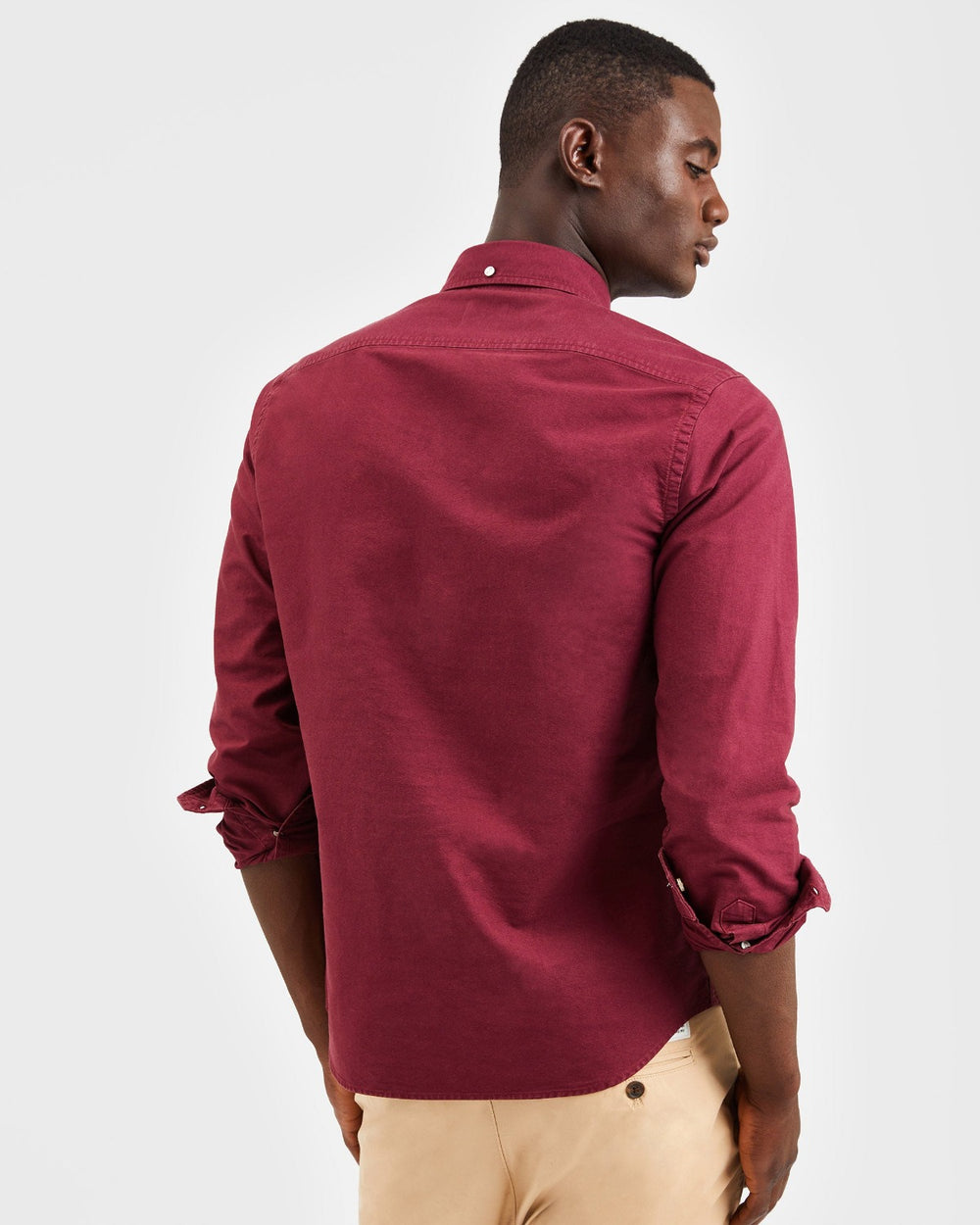 Camisas Ben Sherman Beatnik Oxford Garment Dye Vino | 3481GNJDW