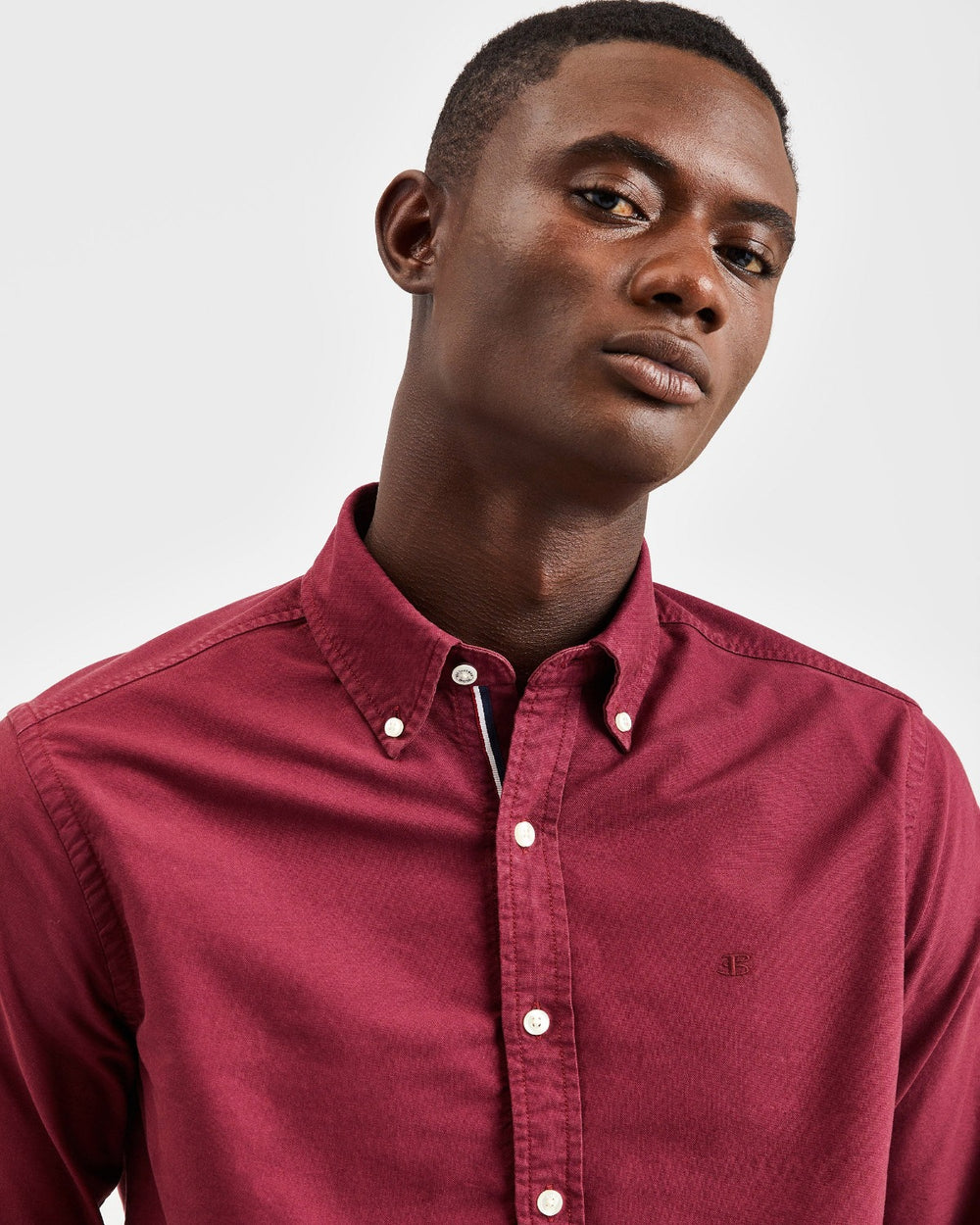 Camisas Ben Sherman Beatnik Oxford Garment Dye Vino | 3481GNJDW