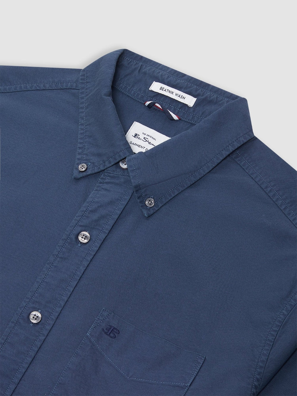 Camisas Ben Sherman Beatnik Oxford Garment Dye Azules | 4576PETXW