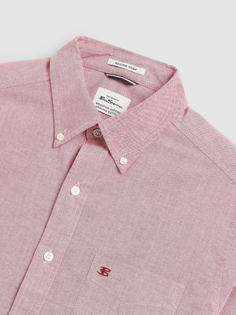 Camisas Ben Sherman Brighton Oxford Organic Rojos Claro | 0986CXTVW