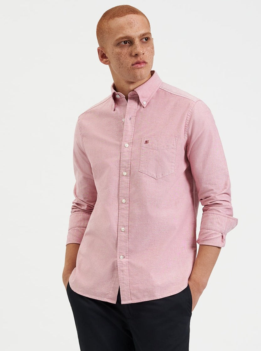 Camisas Ben Sherman Brighton Oxford Organic Rojos Claro | 0986CXTVW