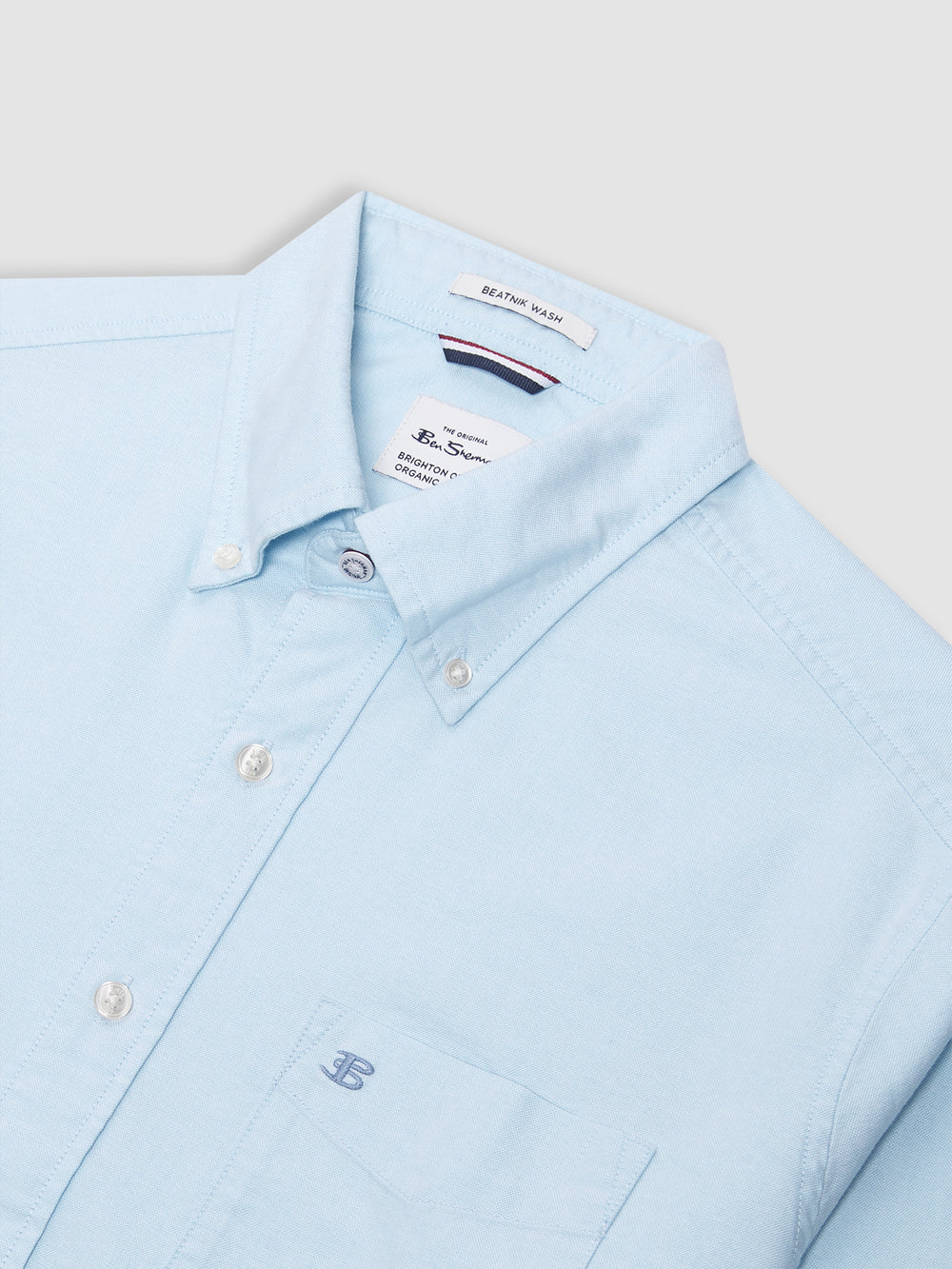 Camisas Ben Sherman Brighton Oxford Organic Azules | 9078WUFVO