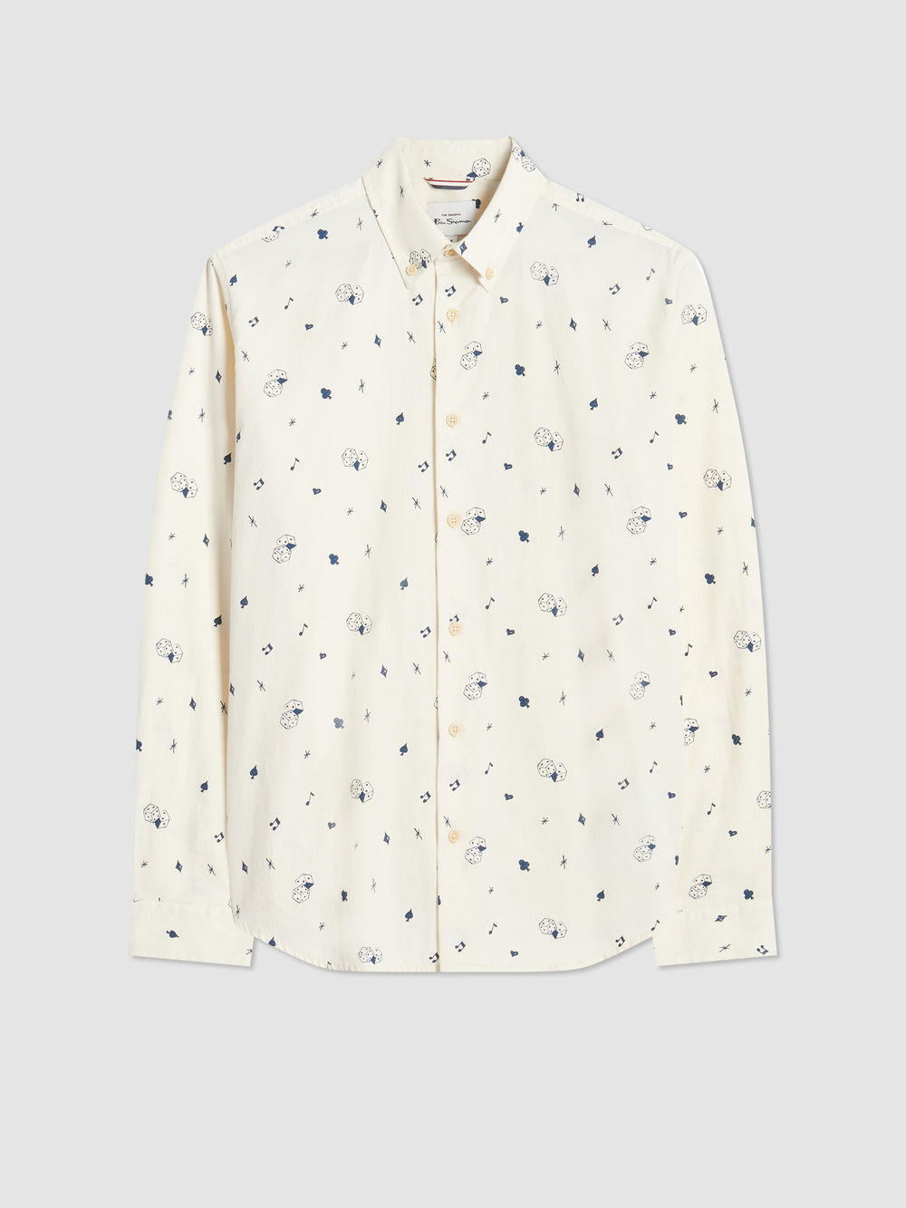 Camisas Ben Sherman Conversational Icon Blancos | 2806NJGKR