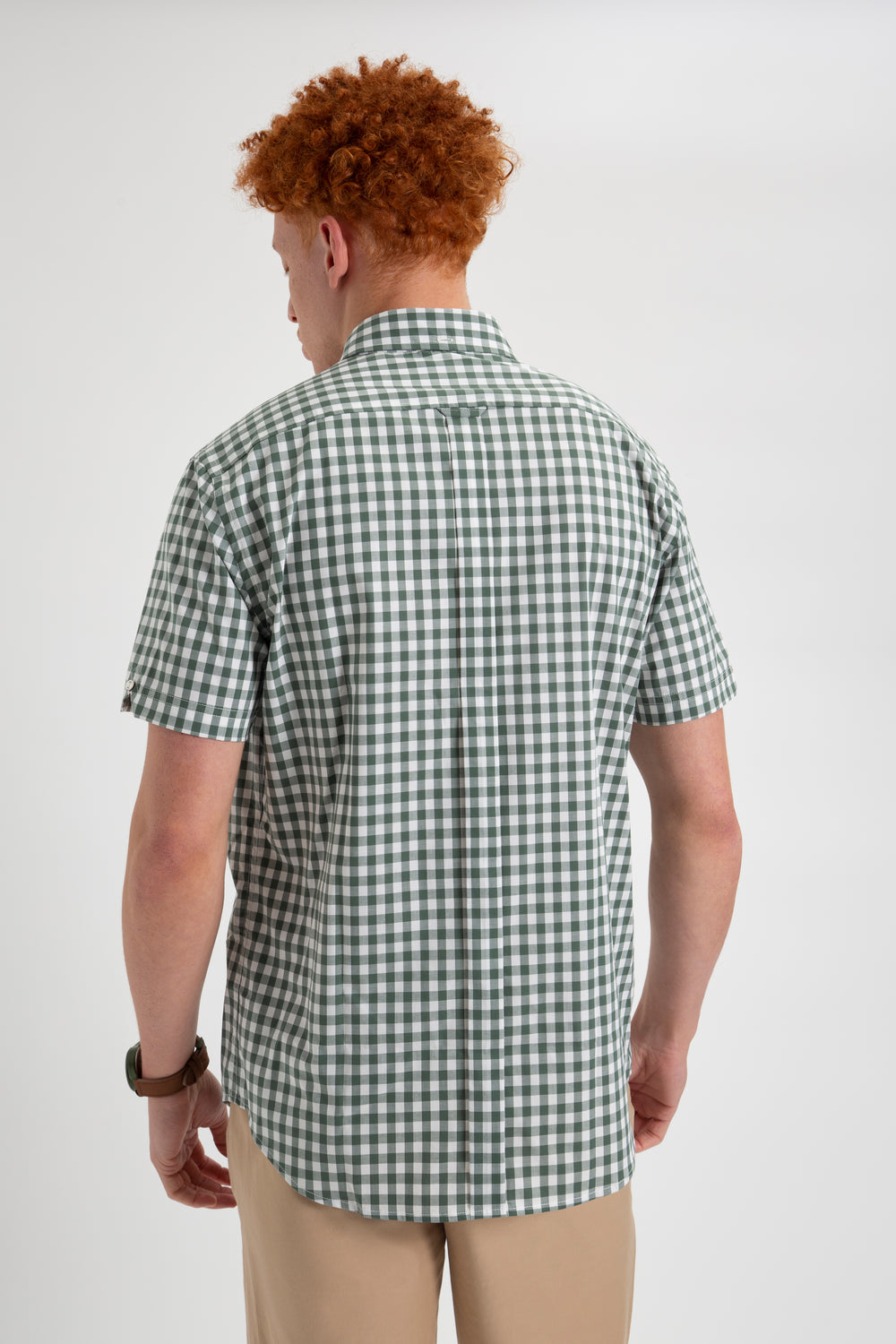 Camisas Ben Sherman House Poplin Gingham Verde Oliva | 2059MVLOK