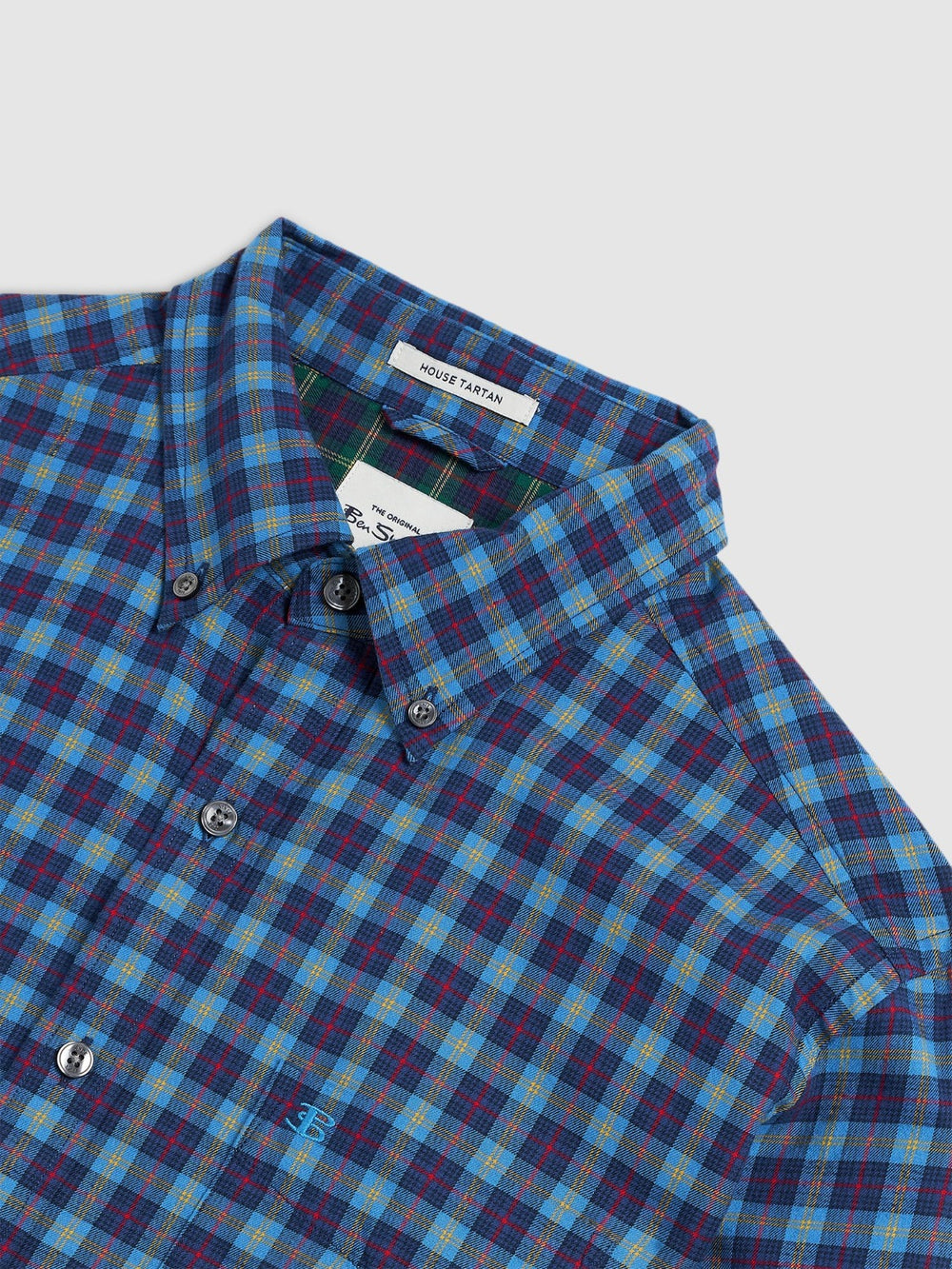 Camisas Ben Sherman House Tartan Twill Azul Marino | 4287ZKVDO