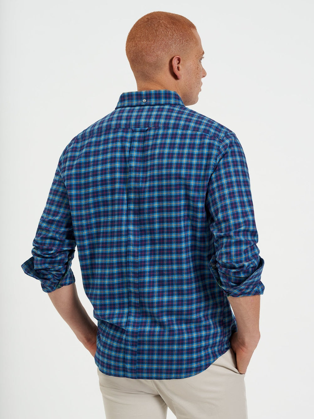 Camisas Ben Sherman House Tartan Twill Azul Marino | 4287ZKVDO