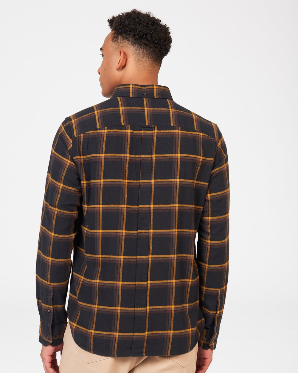 Camisas Ben Sherman Oversized Brushed Check Negros | 1609PLTVB