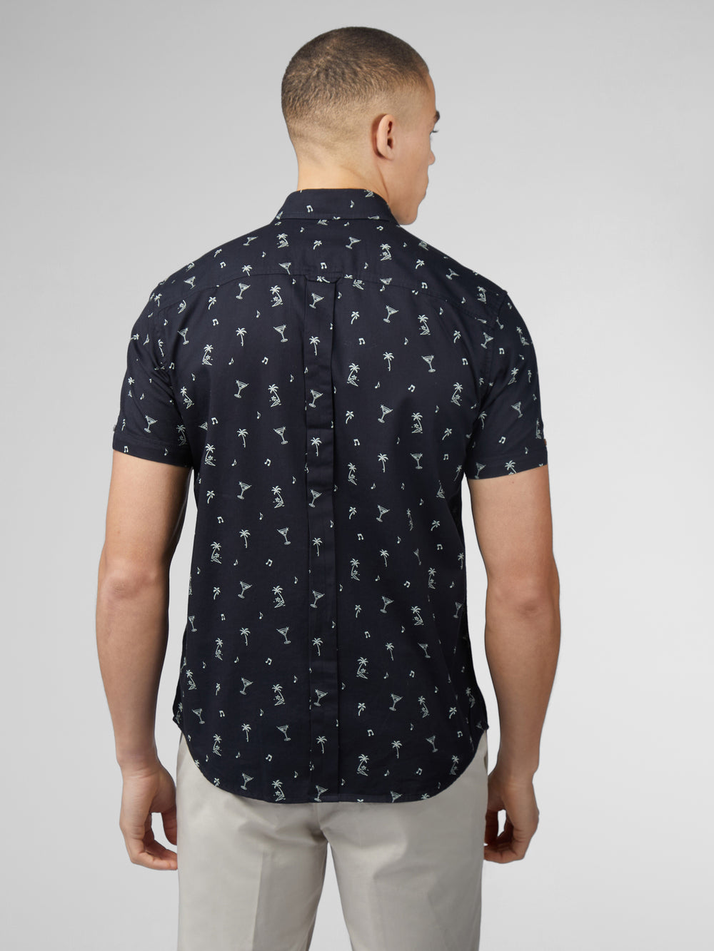 Camisas Ben Sherman Scattered Negros | 1653KBSRA