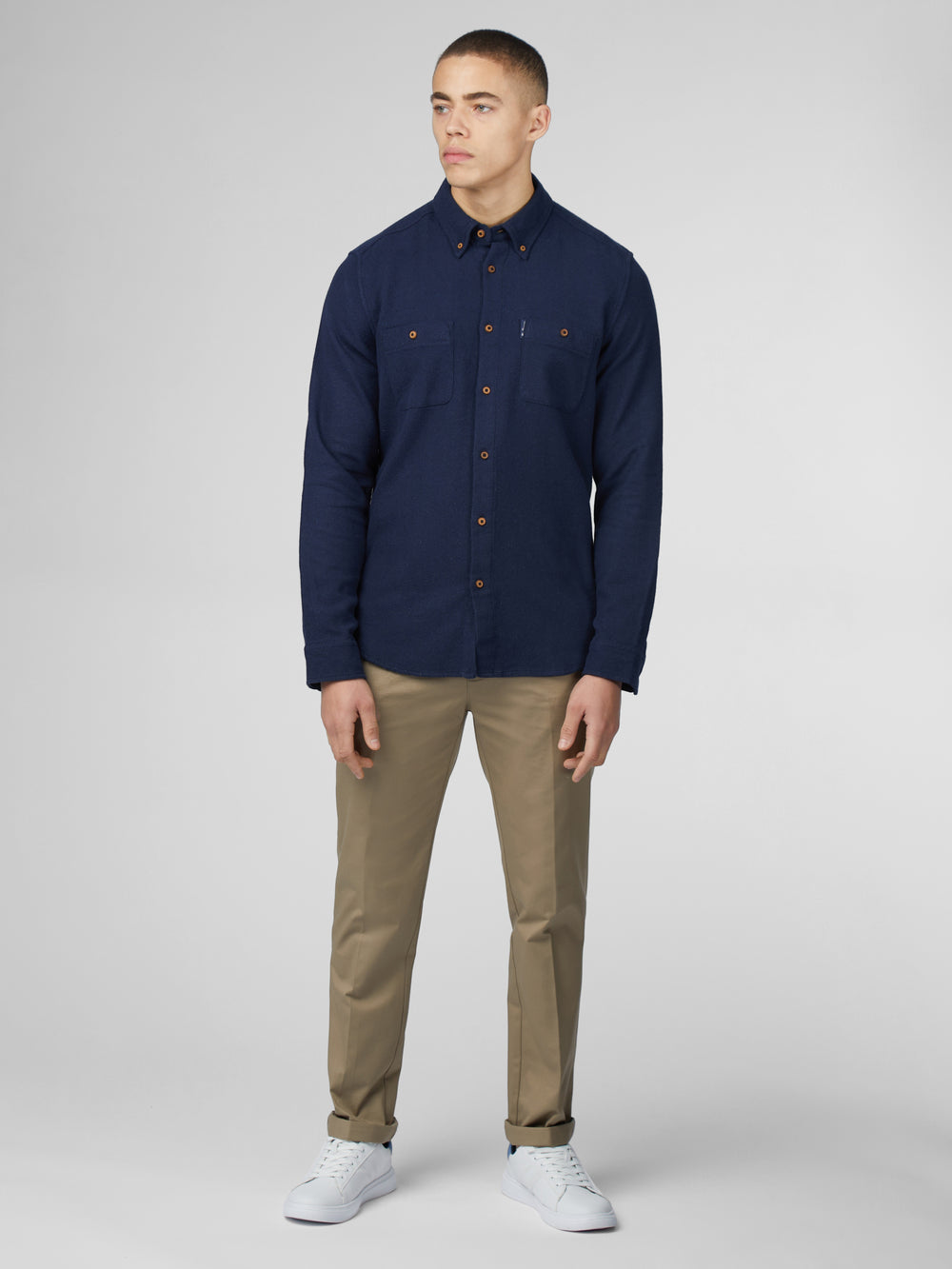 Camisas Ben Sherman Signature Boucle Azul Marino | 1805ZQHIJ