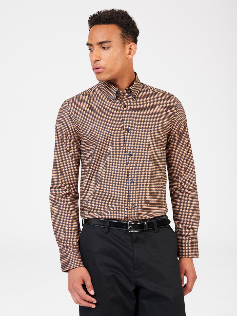 Camisas Ben Sherman Signature Chevron Naranjas | 1074NUWER