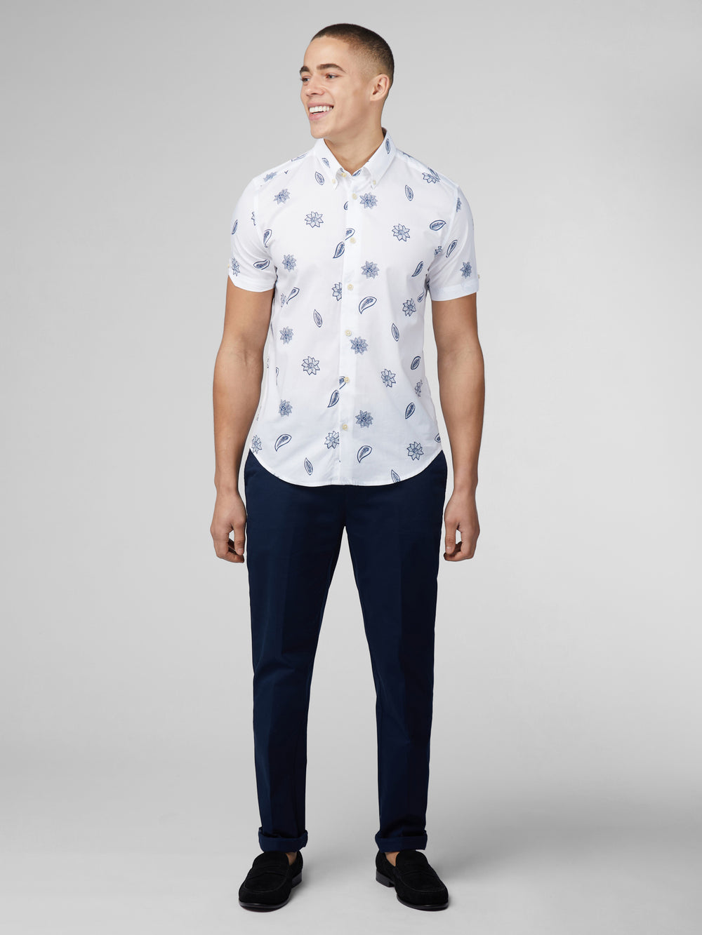 Camisas Ben Sherman Signature Floral Blancos | 0863VGZBU