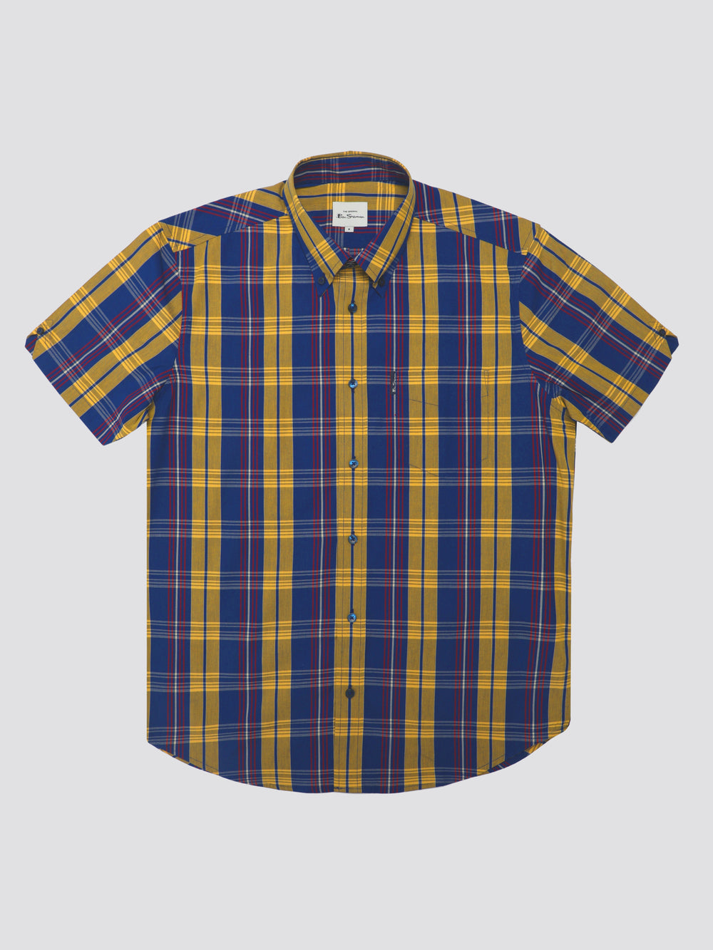 Camisas Ben Sherman Signature Irregular Check Azules | 5249OLQWG