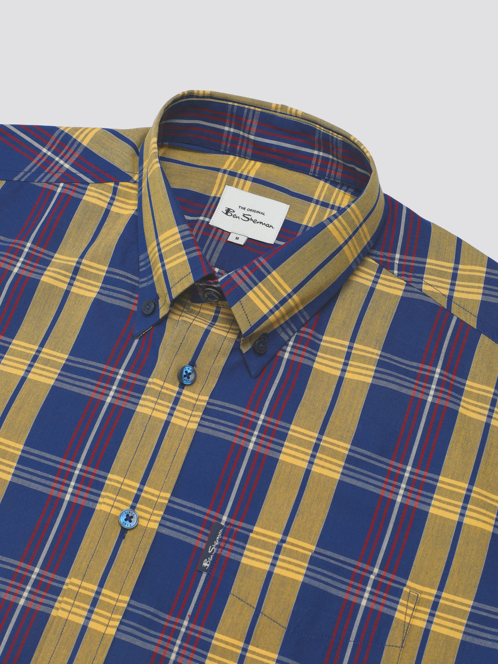 Camisas Ben Sherman Signature Irregular Check Azules | 5249OLQWG