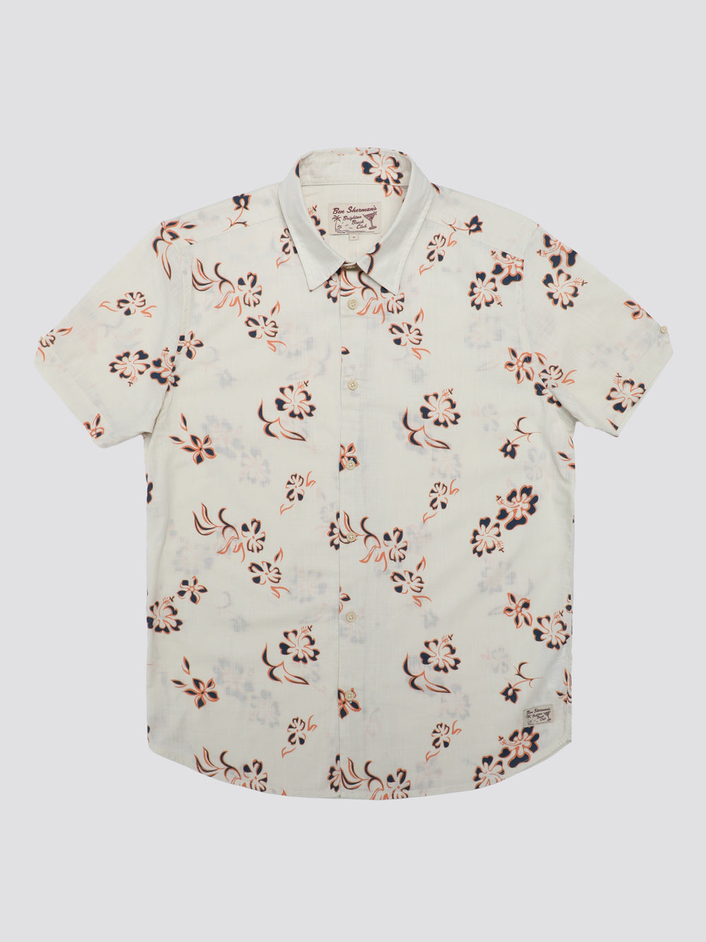 Camisas Ben Sherman Signature Linear Floral Blancos | 3452MNAZQ