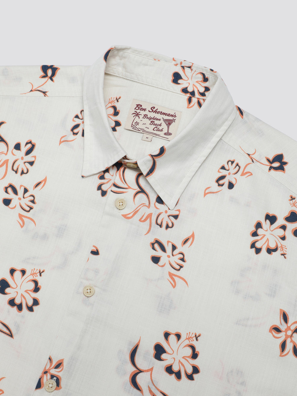 Camisas Ben Sherman Signature Linear Floral Blancos | 3452MNAZQ