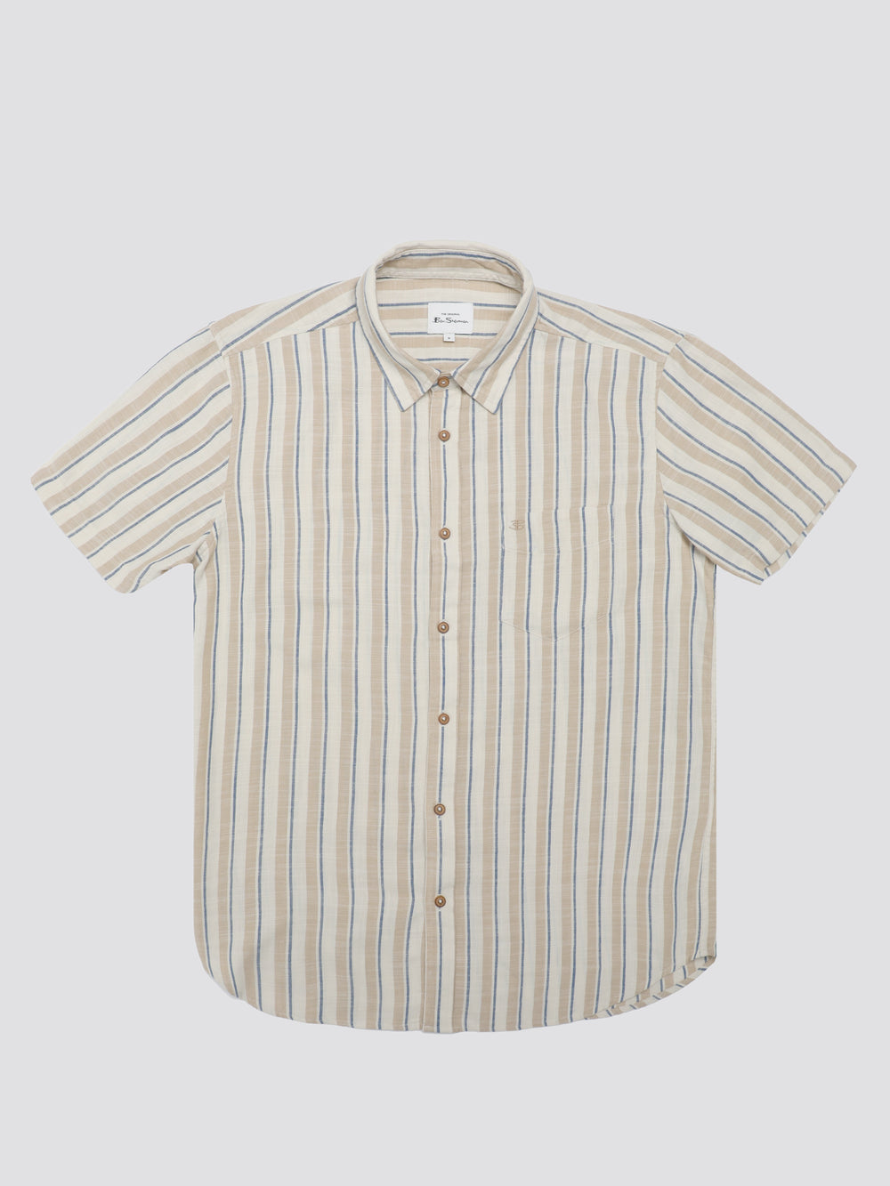 Camisas Ben Sherman Signature Mod Stripe Blancos | 3857DTCGI