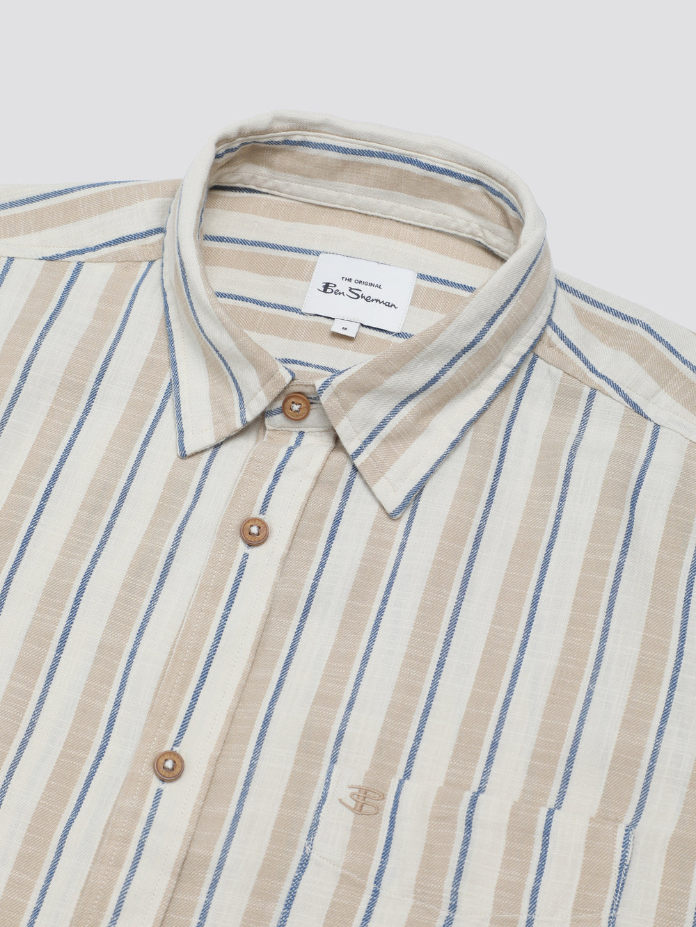 Camisas Ben Sherman Signature Mod Stripe Blancos | 3857DTCGI