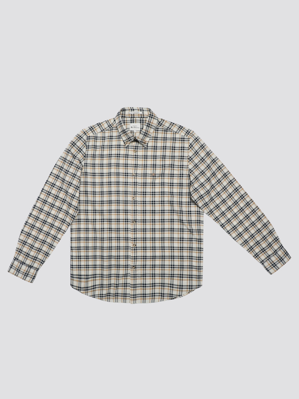 Camisas Ben Sherman Signature Oxford Check Blancos | 5163GHNRK