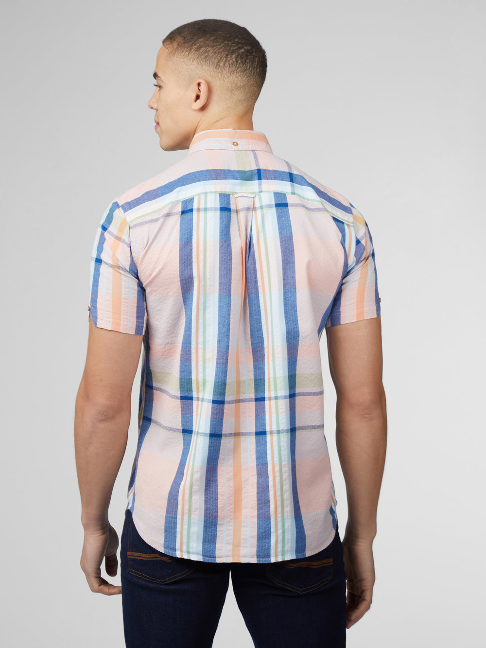 Camisas Ben Sherman Signature Seersucker Check Rosas | 6549RTZGM