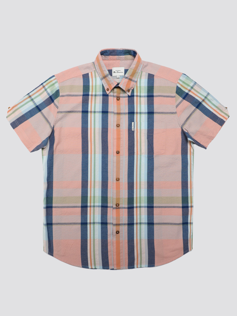 Camisas Ben Sherman Signature Seersucker Check Rosas | 6549RTZGM