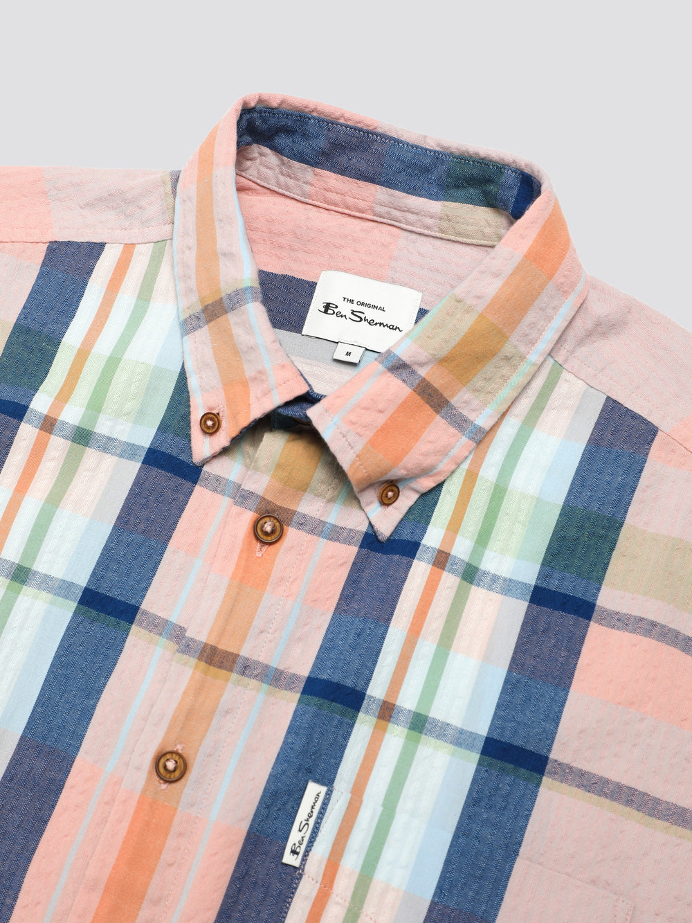 Camisas Ben Sherman Signature Seersucker Check Rosas | 6549RTZGM