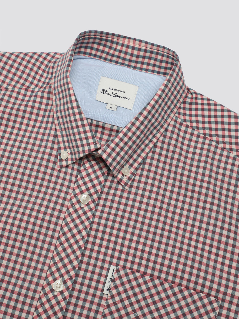 Camisas Ben Sherman Signature Short Sleeve Gingham Rojos Blancos | 3290NABFU