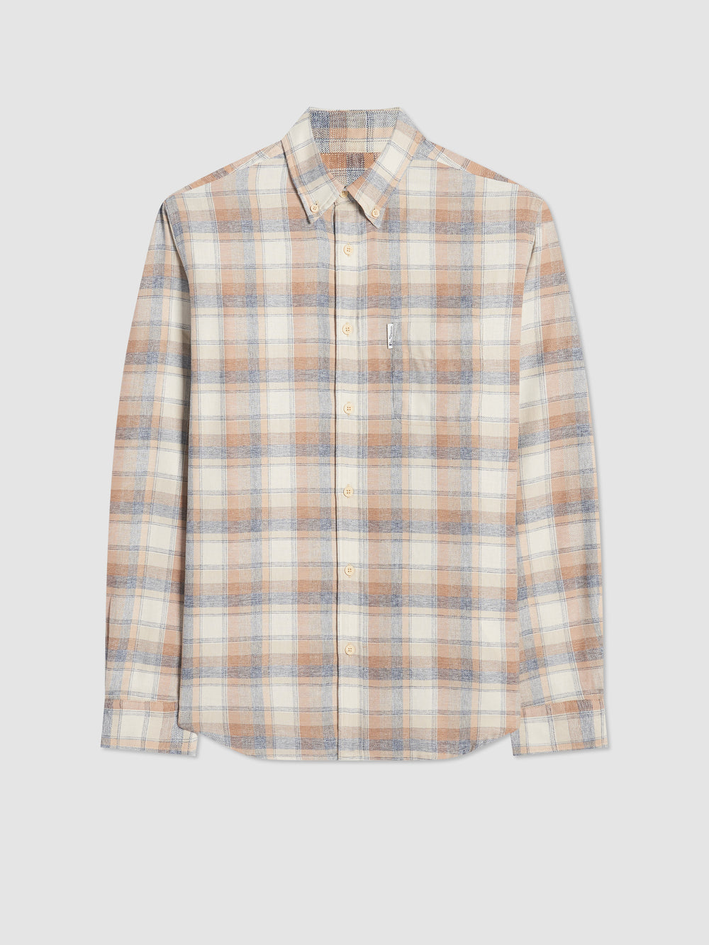 Camisas Ben Sherman Twisted Yarn Check Marrom | 2460YQZAS